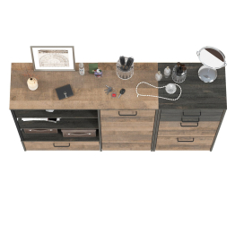 Тумба для обуви Трувор 13.241.06 с комодом с тремя нишами