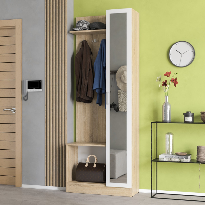 Прихожие, Прихожая с зеркалом в маленькую прихожую РВК Камелия-8