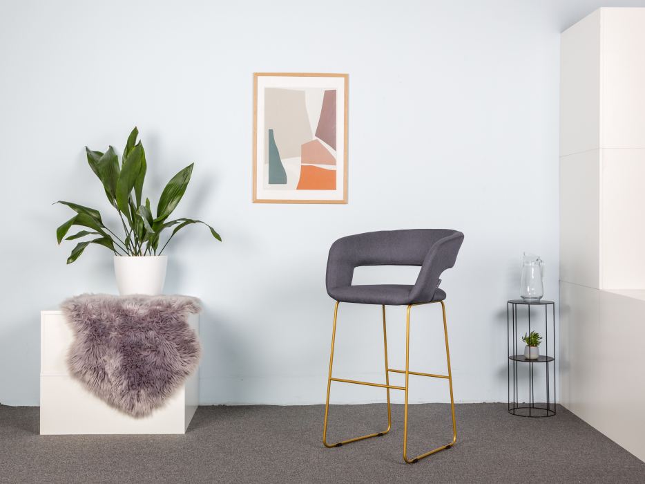 Барные стулья, Кресло Полубарное Hugs Link Золото