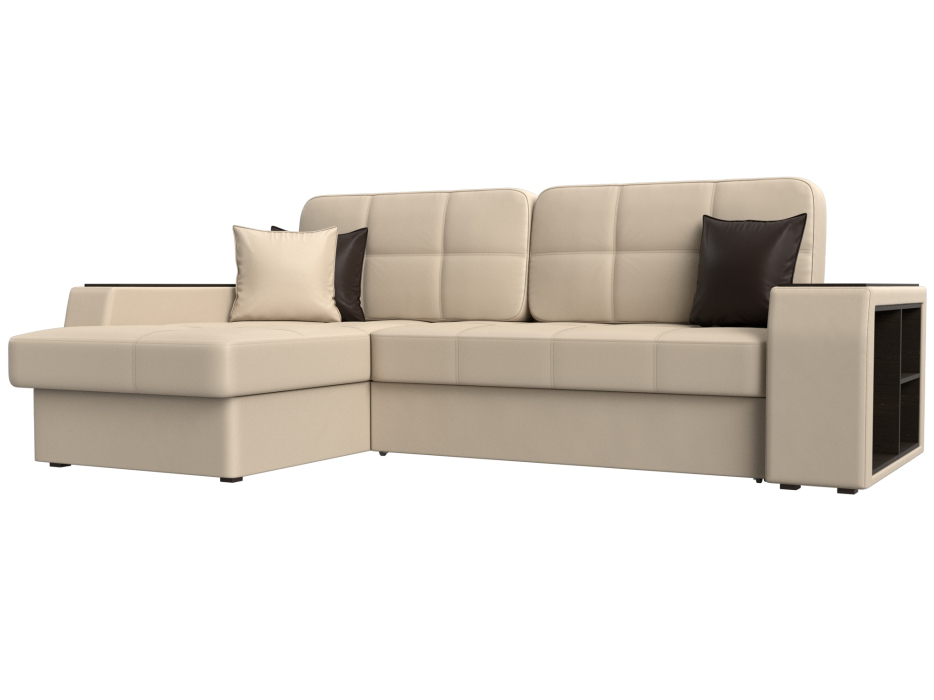 Диваны угловые в гостиную, Угловой диван Брюссель левый угол, экокожа