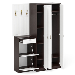 Мебель в прихожую П-6 компоновка № 50 фрезеровка прованс