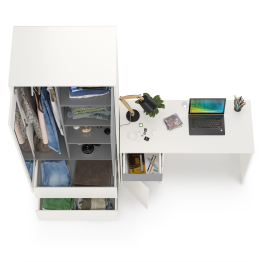 Стол рабочий со шкафом для одежды Торонто