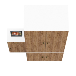 Набор из двух пеналов Лидер-8 МД 23Б и тумбы МД 3.15