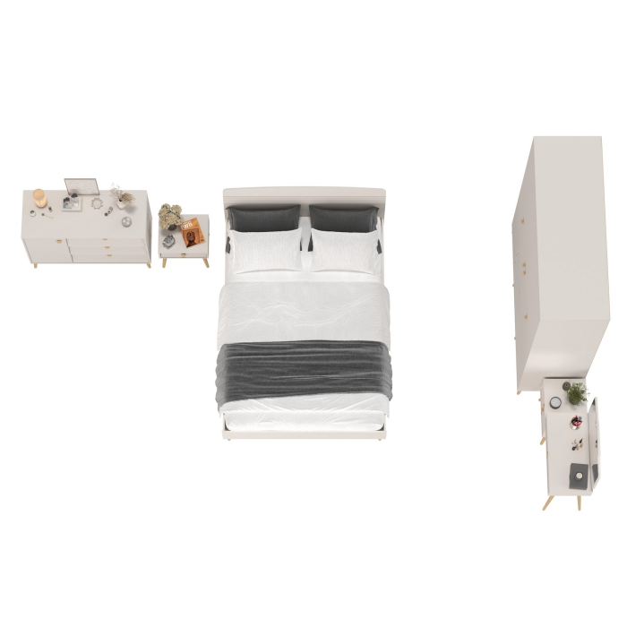 Спальные гарнитуры, Спальный гарнитур Афина Сп-31 с кроватью на 1400 двуспальной