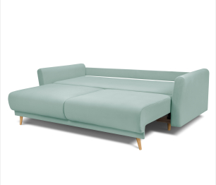 Диван кровать прямой со спальным местом "Мия", микровелюр