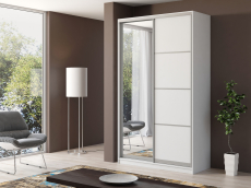 Шкафы-купе, Шкаф купе 2-х дверный Айсберг 140+зеркало