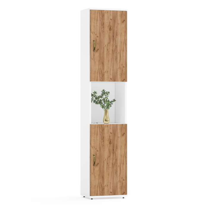 Домашние кабинеты, Пенал открытый с тумбой с дверкой Лидер-8.