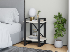 Прикроватные тумбы, Тумба прикроватная Айсберг Лофт 40 черный