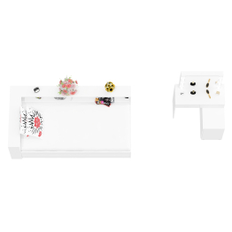 Столик косметический с лампочками 110 и Ксения 900 односпальная кровать с ящиками и прикроватным блоком