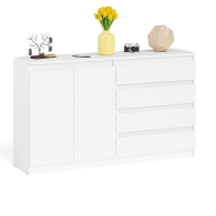 Комоды, Комод широкий на четыре ящика и две дверки Мори МК1600.1