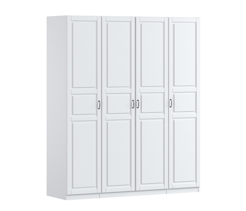 Для одежды, Шкаф четырехдверный Макс 2000 мм, вариант №4 (ЛДСП/МДФ)