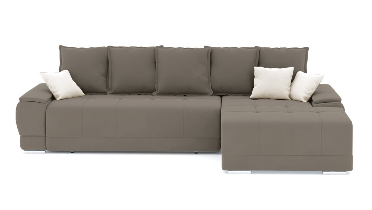 Диваны угловые в гостиную, Диван-кровать угловой Нордвикс ПБ, велюр