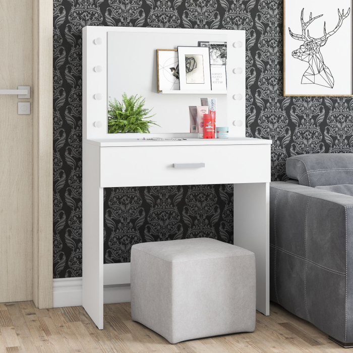 С зеркалом, Столик косметический с подсветкой СТ-4