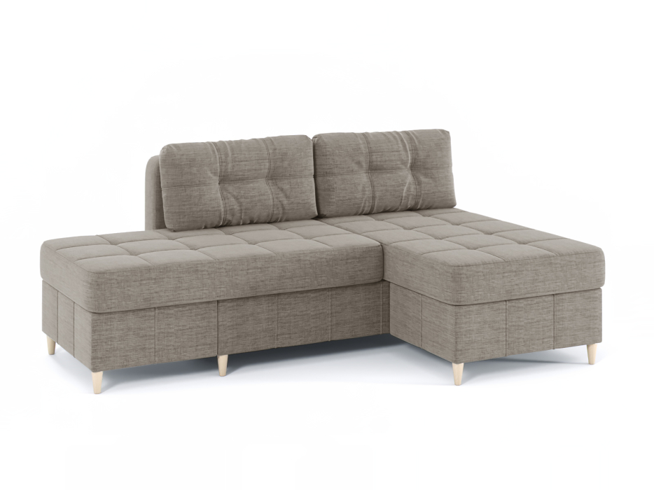 Диваны угловые в гостиную, Диван-кровать угловой Оливер Люкс 2 еврокнижка-трансформер, рогожка Люкс