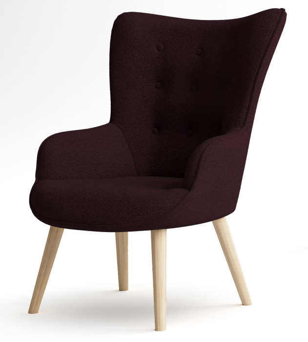 Кресло для отдыха, Кресло интерьерное Шелли, искусственный мех