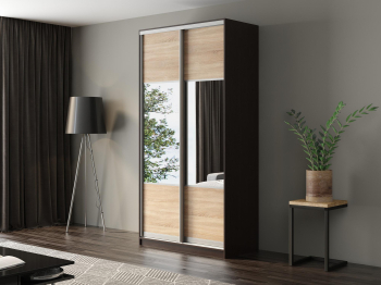 Шкаф-купе Айсберг 130 ВЕНГЕ (сонома/комбинированный)