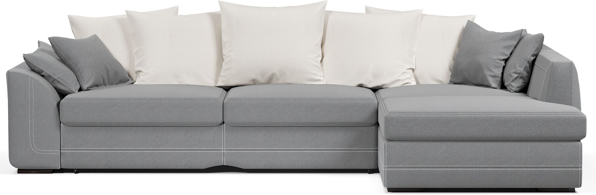 Диваны угловые в гостиную, Диван-кровать угловой Калифорния дельфин,велюр