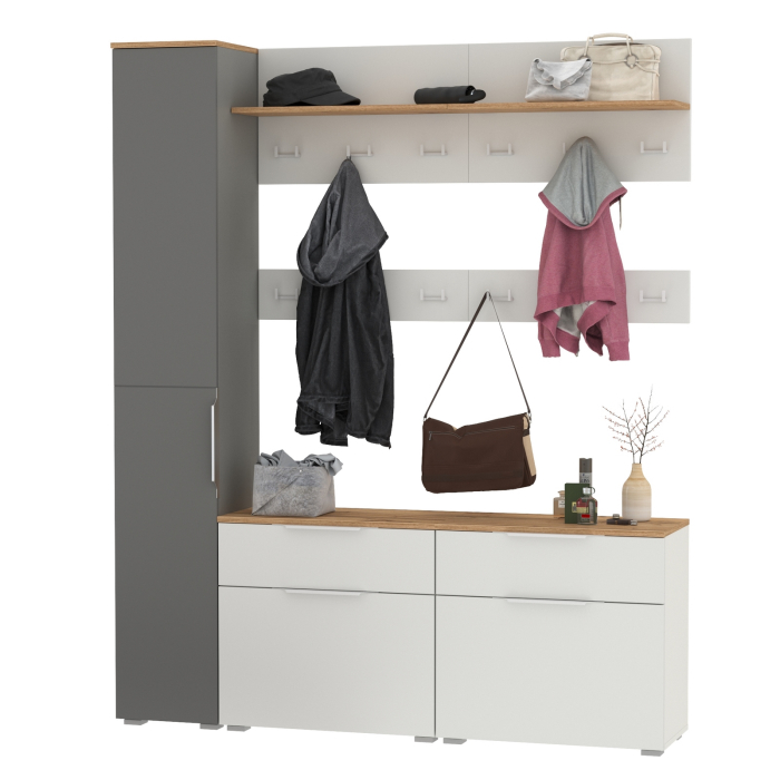 Прихожие, Мебель для узкой прихожей Октава № 52