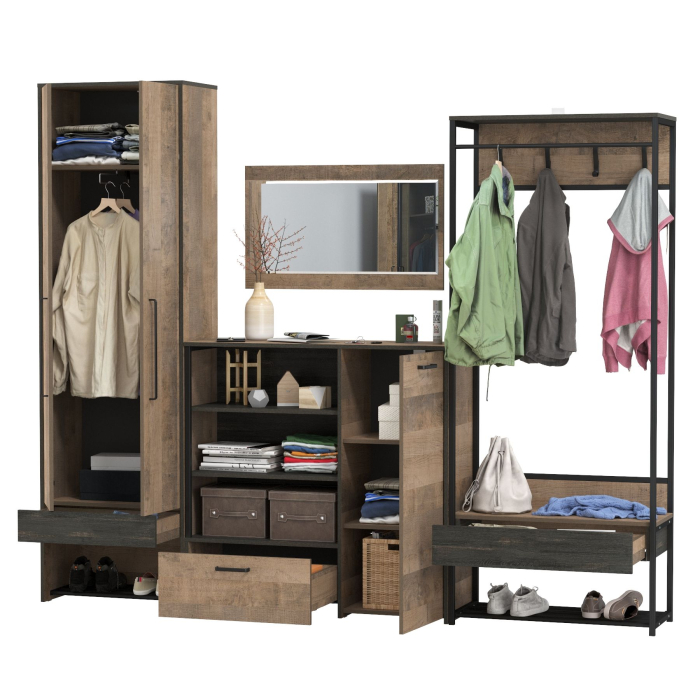 Прихожие, Прихожая модульная в стиле лофт Трувор № 234