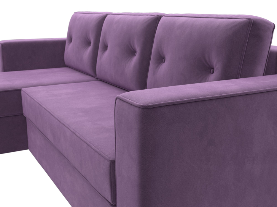Диваны угловые в гостиную, Угловой диван Принстон левый угол, микровельвет