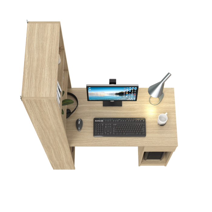 Прямые компьютерные столы, Компьютерный стол со стеллажом открытым Лайт 10.01