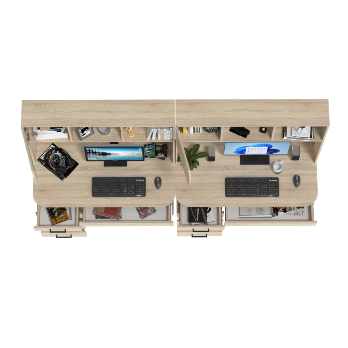 Прямые компьютерные столы, Два стола рабочих Сигма для двоих