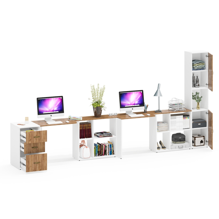 Домашние кабинеты, Мебель для домашнего кабинета для двоих Лидер-8