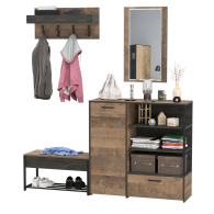 Прихожая, Набор мебели для прихожей Трувор с зеркалом и вешалкой