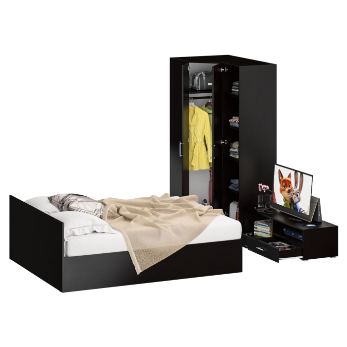 Спальные гарнитуры, Мебель для спальни Стандарт № 4 с кроватью 1600