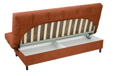 Диван прямой ЮТА, с черными ножками