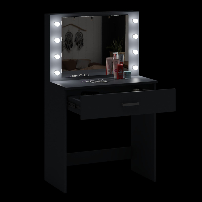 С зеркалом, Столик косметический с подсветкой СТ-4