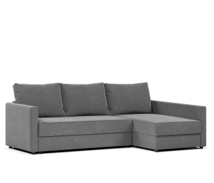 Диван угловой Фрисби дельфин, велюр