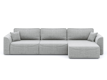 Диван-кровать угловой Рафаэль 3 секции еврокнижка НПБ, рогожка