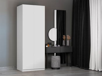 Шкаф складной Е1 Локер ("Гармошка" с системой Push to Move/Правый)81х52.5х220 см, с модулем