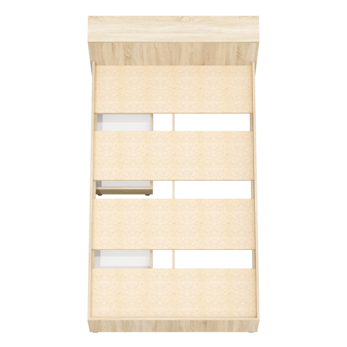 Кровати 120 см, Кровать с ящиками и ящиком для хранения белья односпальная Ксения 1200