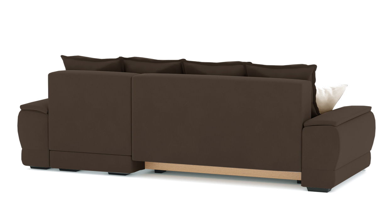 Диваны угловые в гостиную, Диван-кровать угловой Нордвикс Мини, велюр