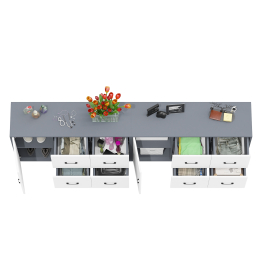 Два комода РВК 125-1204 с дверкой и 4-мя ящиками