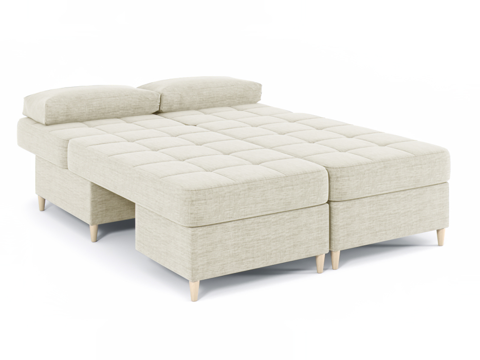 Диваны угловые в гостиную, Диван-кровать угловой Оливер 2 еврокнижка-трансформер, рогожка