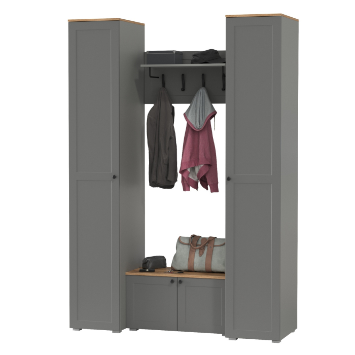 Прихожие, Два пенала в прихожую и тумба с вешалкой Остин