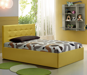 Кровать тахта Слип 90 с подъемным механизмом, микровелюр