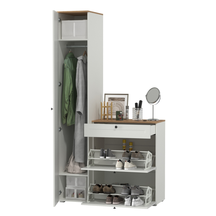 Прихожие, Обувница с пеналом для одежды Остин