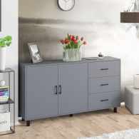 Комоды, Широкий тумба-комод с ящиками и дверками РВК 123-1604