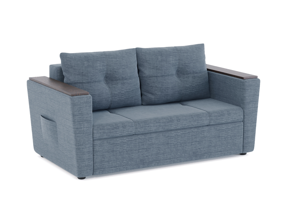 Диваны еврокнижки, Диван-кровать Дубай Майами еврокнижка-трехсекционная, рогожка