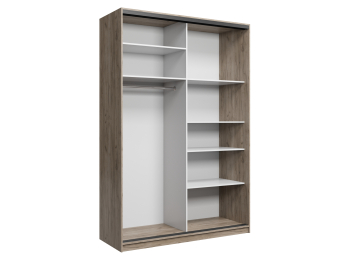 Шкаф купе 2-х дверный АЙСБЕРГ ЛОФТ 160 + зеркало