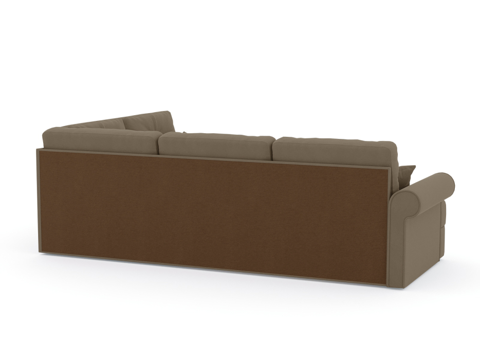 Диваны угловые в гостиную, Диван-кровать угловой Мирта дельфин, велюр