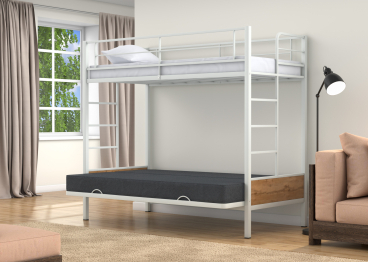 Двухъярусная кровать-диван Дакар 1 (вставки дуб ватан)