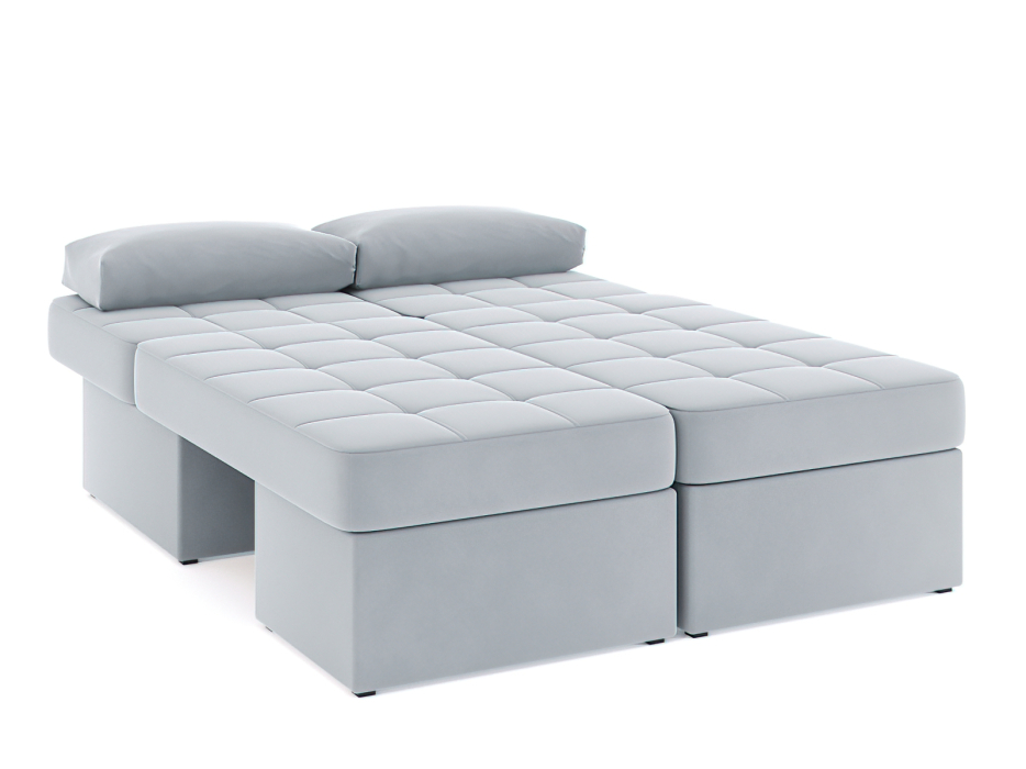 Диваны угловые в гостиную, Диван-кровать угловой Оливер еврокнижка-трансформер, велюр