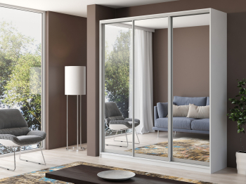 Шкаф купе 3-х дверный Айсберг 200 зеркало