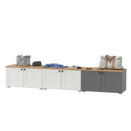 Три тумбы с двумя распашными дверками Остин