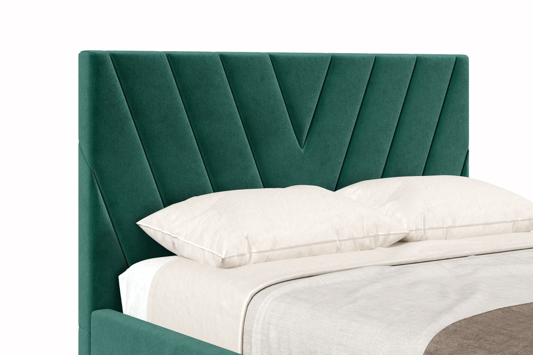 Мягкая кровать, Кровать Палермо 1400 с подъёмным механизмом, велюр